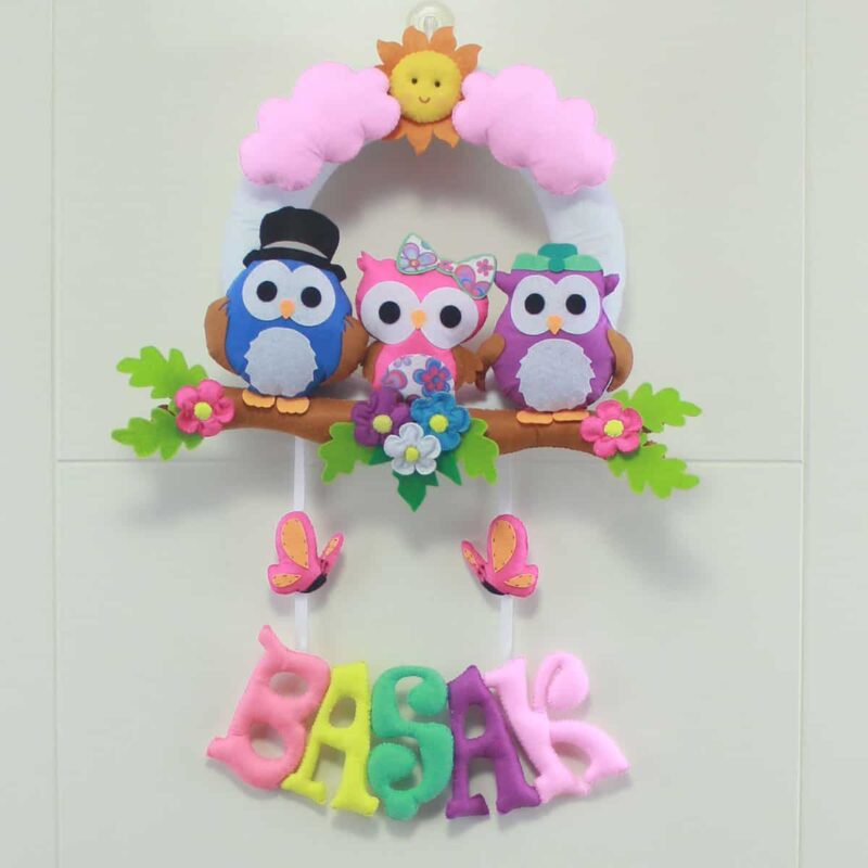 Başak isimli Baykuş Bebek ve Hastane Odası Kapı Süsü