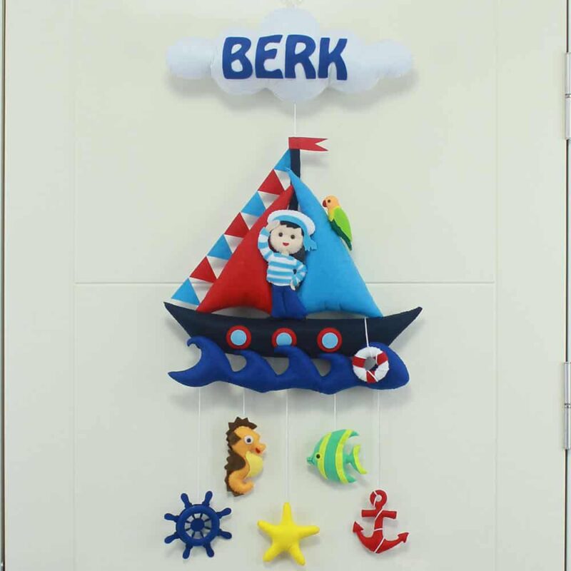 Berk isimli Denizci Bebek ve Hastane Odası Kapı Süsü