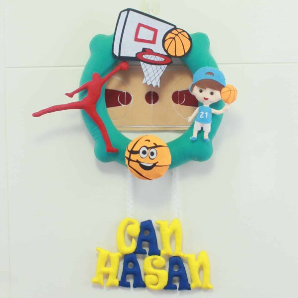 Can Hasan isimli Basketbol Bebek ve Hastane Odası Kapı Süsü