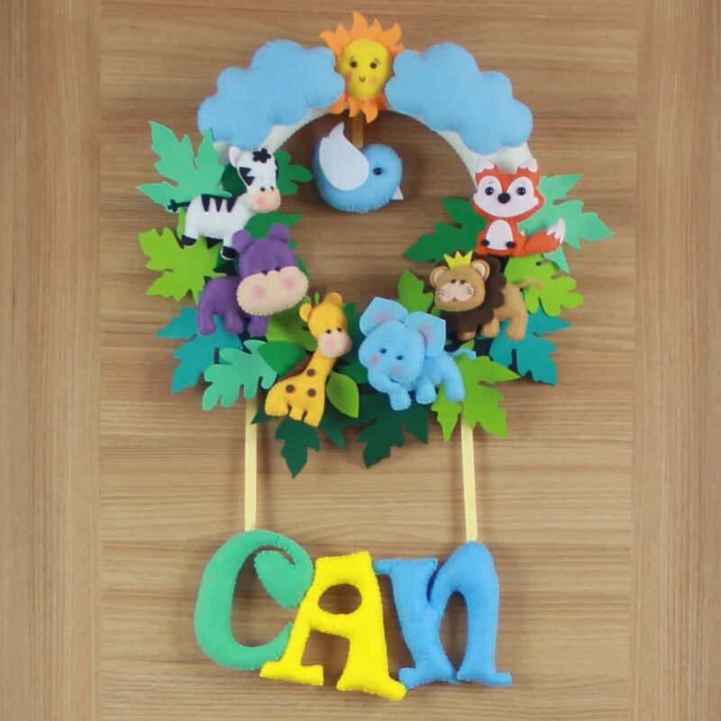 Can isimli Safari Bebek ve Hastane Odası Kapı Süsü