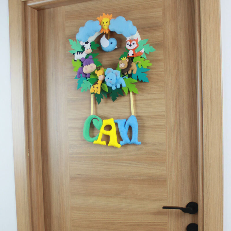 Can isimli Safari Bebek ve Hastane Odası Kapı Süsü