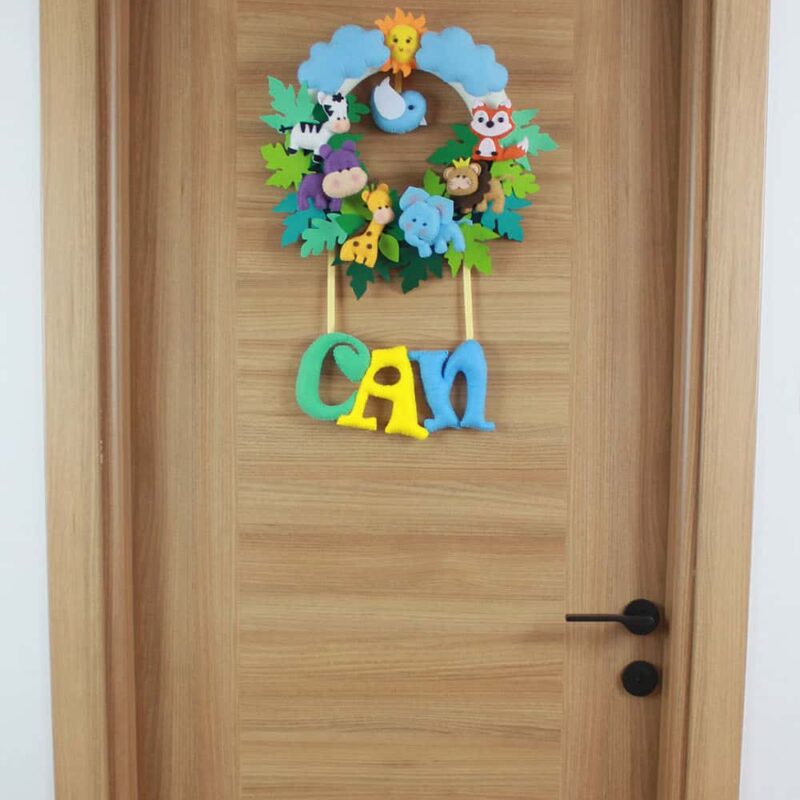 Can isimli Safari Bebek ve Hastane Odası Kapı Süsü