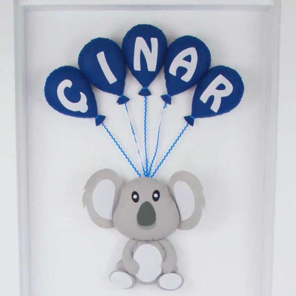 Çınar isimli Koala Bebek ve Hastane Odası Kapı Süsü