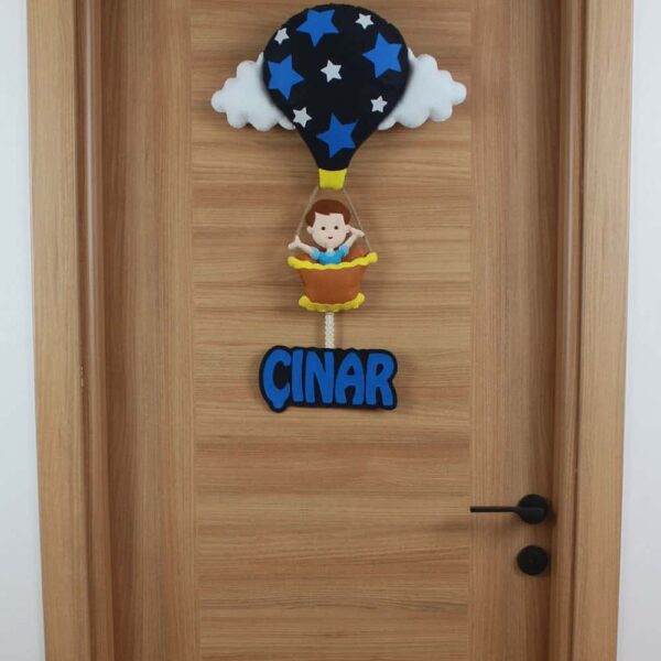 Çınar isimli Sıcak Hava Balonlu Bebek Kapı Süsü