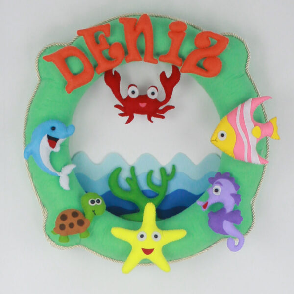 Deniz isimli Deniz Dünyası Kapı Süsü