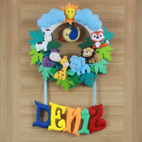 Deniz isimli Safari Bebek Kapı Süsü