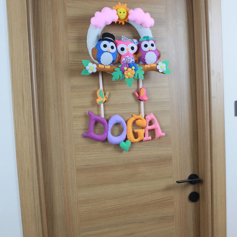 Doğa isimli Baykuş Kapı Süsü