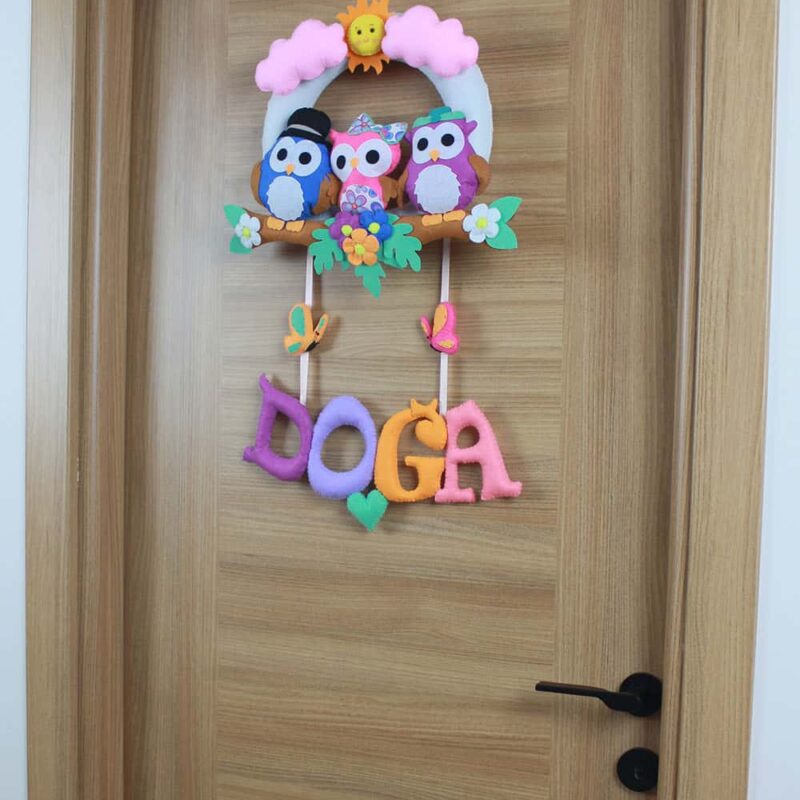 Doğa isimli Baykuş Kapı Süsü