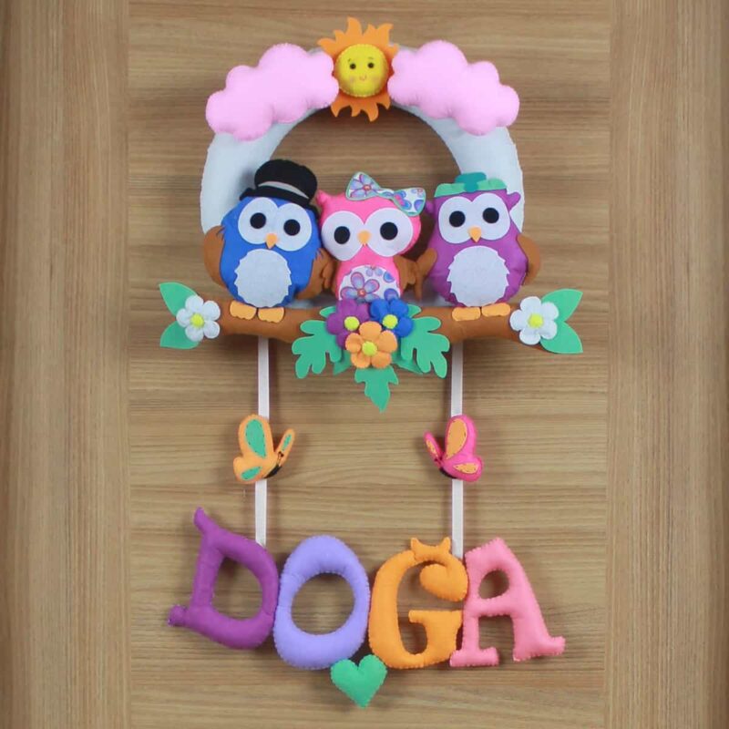 Doğa isimli Baykuş Kapı Süsü