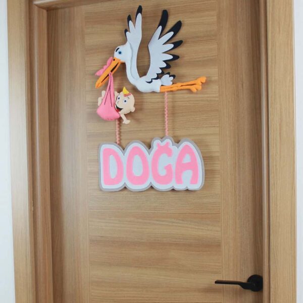 Doğa isimli Leylek Kapı Süsü