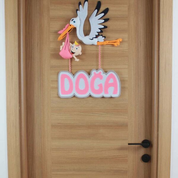 Doğa isimli Leylek Kapı Süsü