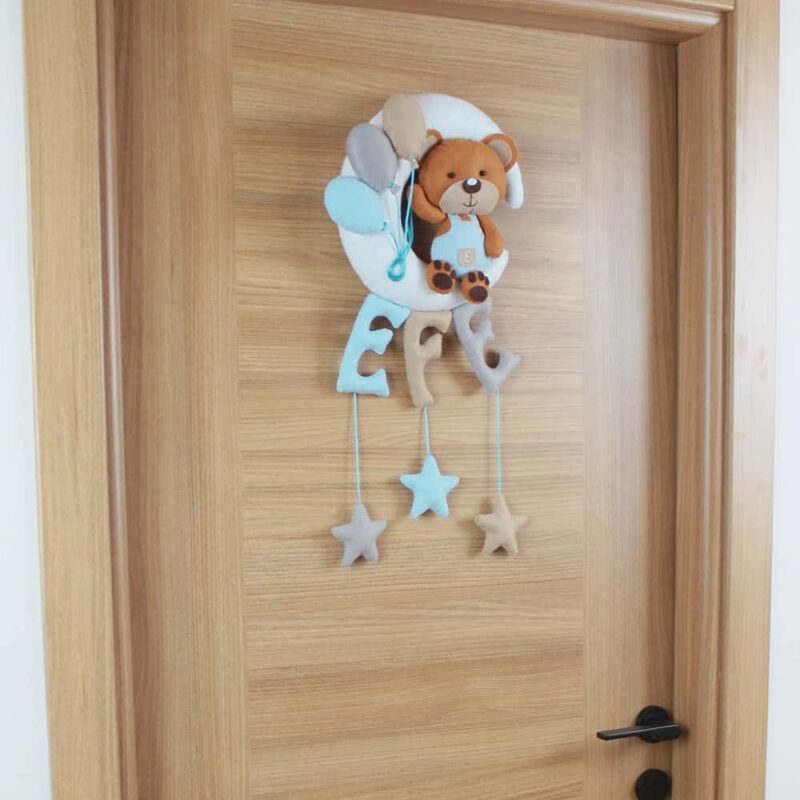 Efe isimli Balonlu Ayıcık Kapı Süsü