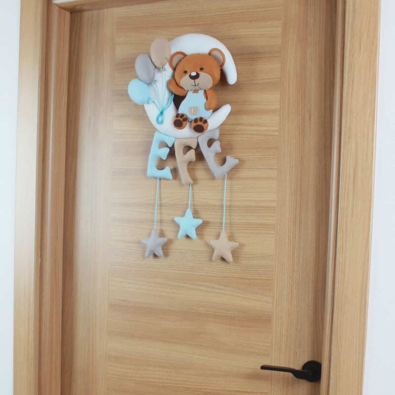 Efe isimli Balonlu Ayıcık Kapı Süsü