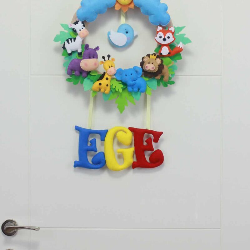 Ege isimli Safari Bebek Kapı Süsü