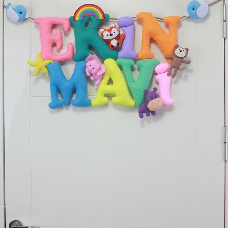 Ekin Mavi isimli İsimlik Kapı Süsü