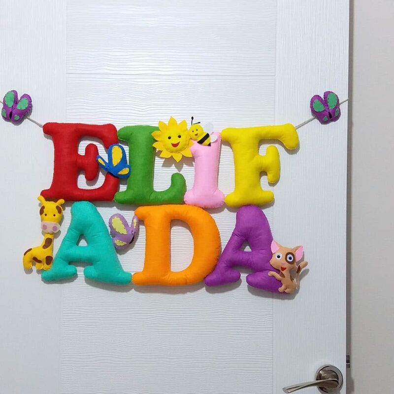 Elif Ada isimli İsimlik Kapı Süsü