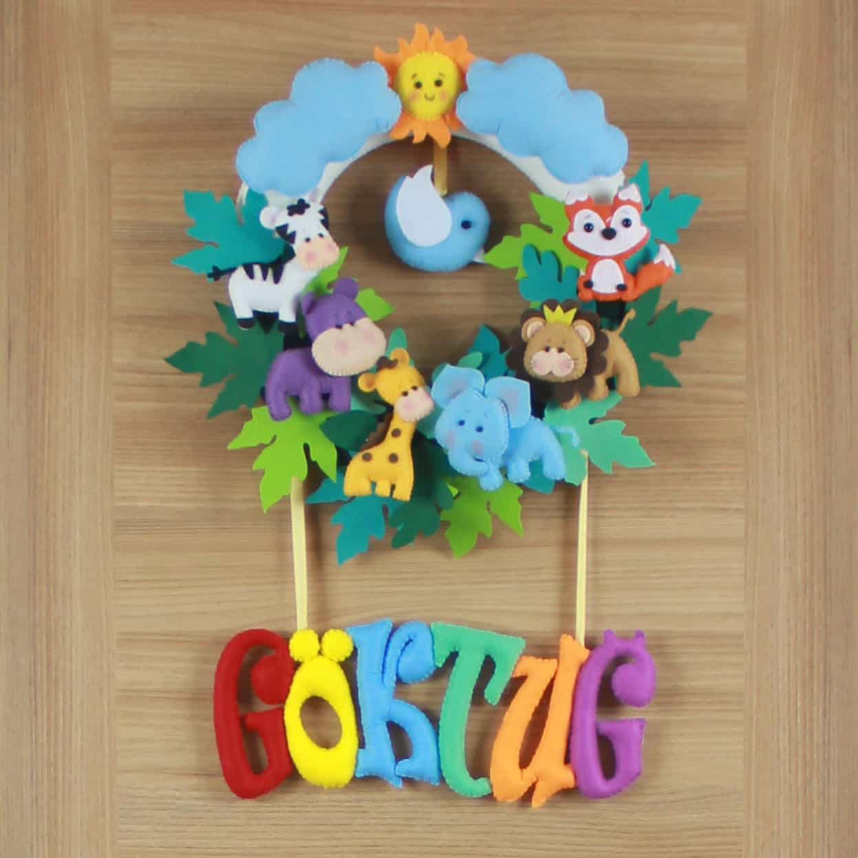 Göktuğ isimli Safari Bebek Kapı Süsü