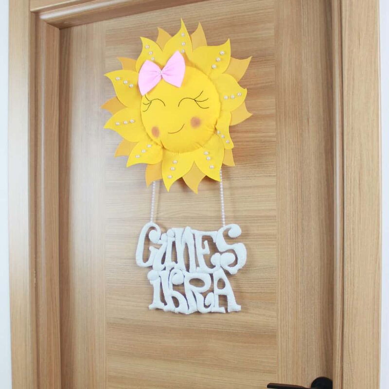 Güneş İkra isimli Güneş Bebek Kapı Süsü