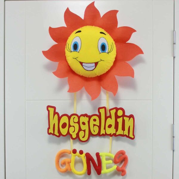 Güneş isimli Güneş Bebek Kapı Süsü
