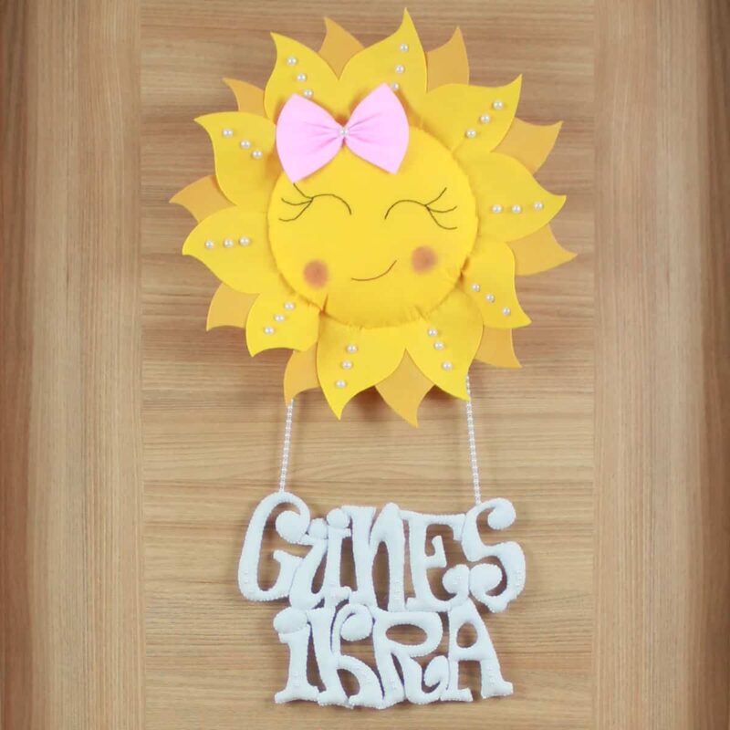 Güneş İkra isimli Güneş Bebek Kapı Süsü