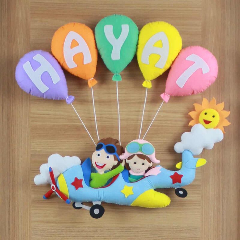 Hayat isimli Pilot Bebek Hastane Kapı Süsü