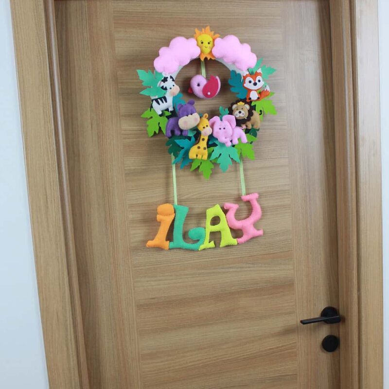 İlay isimli Safari Bebek Kapı Süsü