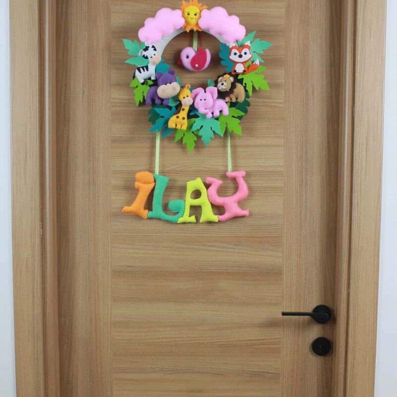 İlay isimli Safari Bebek Kapı Süsü
