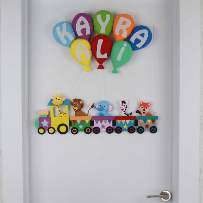 Kayra Ali isimli Tren Bebek Kapı Süsü