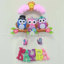 Kayra isimli Baykuş Bebek Kapı Süsü
