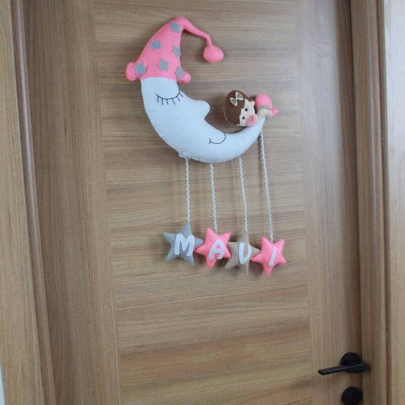 Mavi isimli Aydede Bebek Kapı Süsü