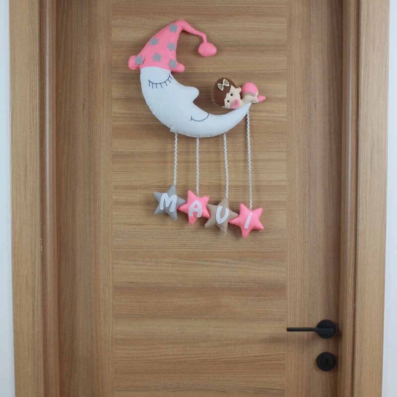 Mavi isimli Aydede Bebek Kapı Süsü