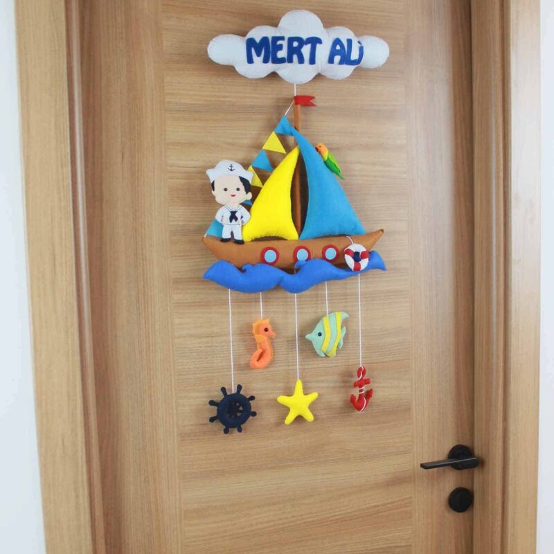 Mert Ali isimli Denizci Hastane Bebek Kapı Süsü