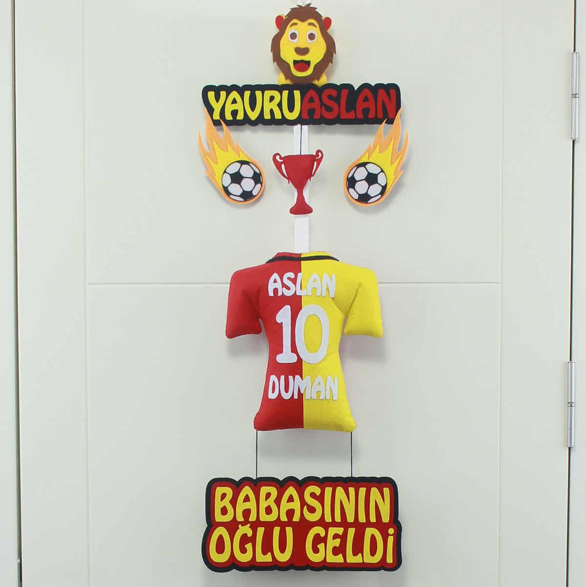 Aslan Duman isimli YavruAslan Kapı Süsü