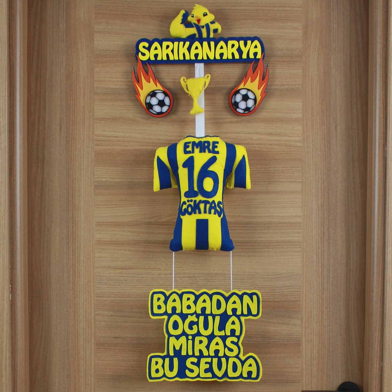 Emre isimli SarıKanarya Kapı Süsü