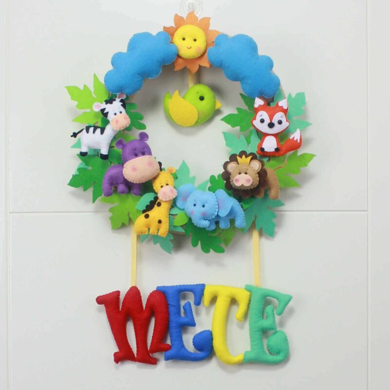 Mete isimli Safari Bebek Kapı Süsü