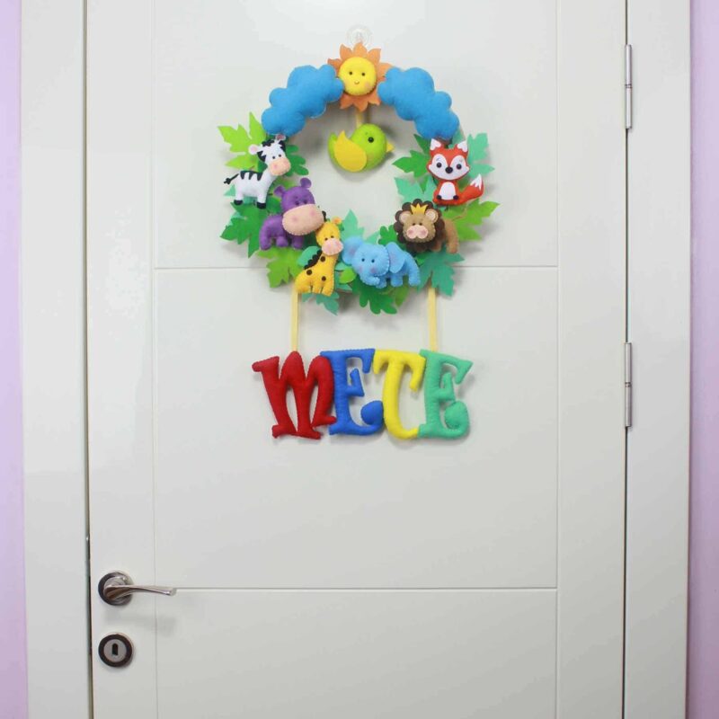 Mete isimli Safari Bebek Kapı Süsü