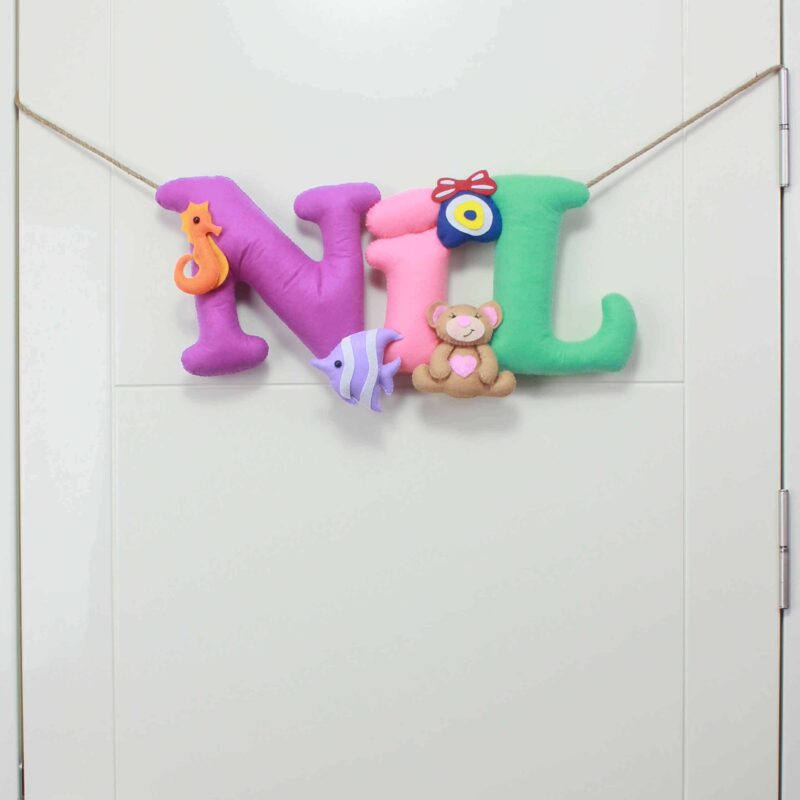 Nil isimli Hastane Bebek Kapı Süsü