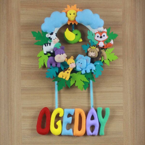 Ogeday isimli Safari Bebek Kapı Süsü