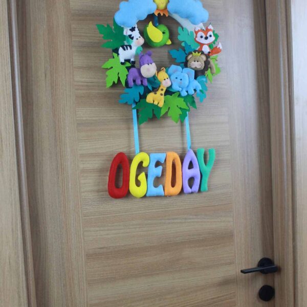 Ogeday isimli Safari Bebek Kapı Süsü
