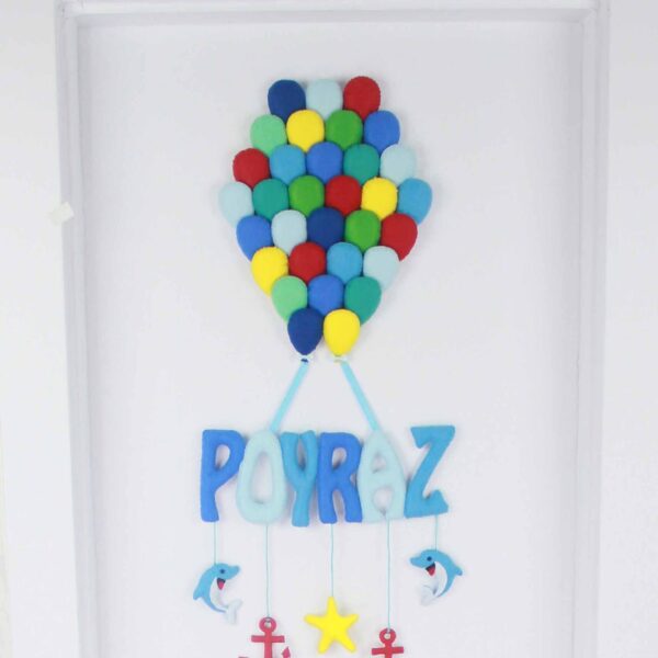 Poyraz isimli Balonlar Bebek Kapı Süsü