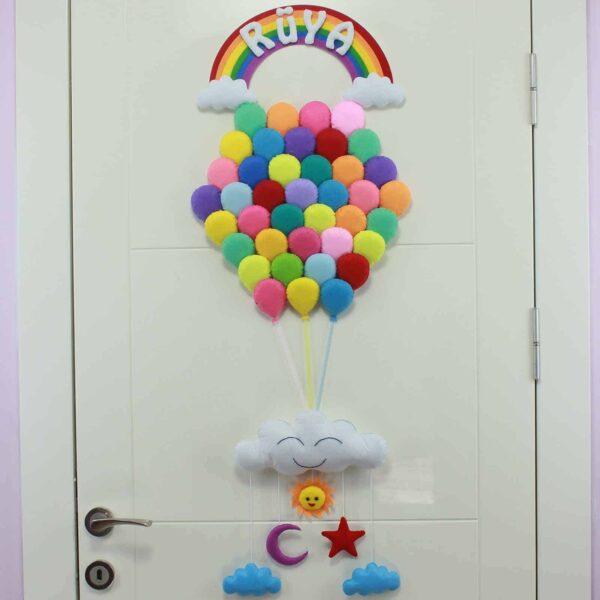 Rüya isimli Balonlar Bebek Kapı Süsü