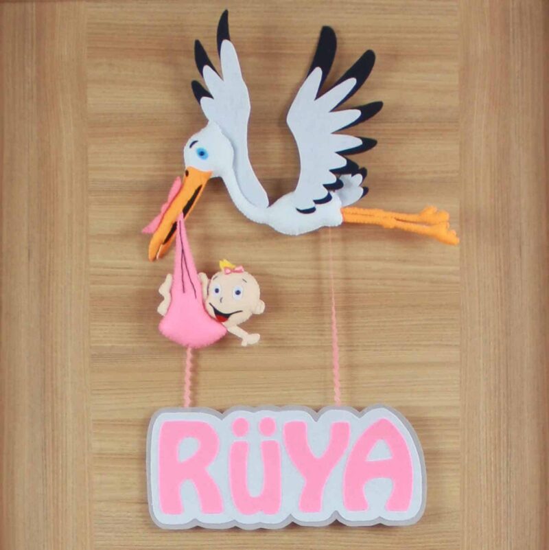 Rüya isimli Leylek Bebek Kapı Süsü
