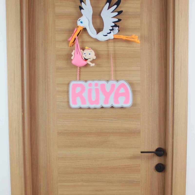 Rüya isimli Leylek Bebek Kapı Süsü