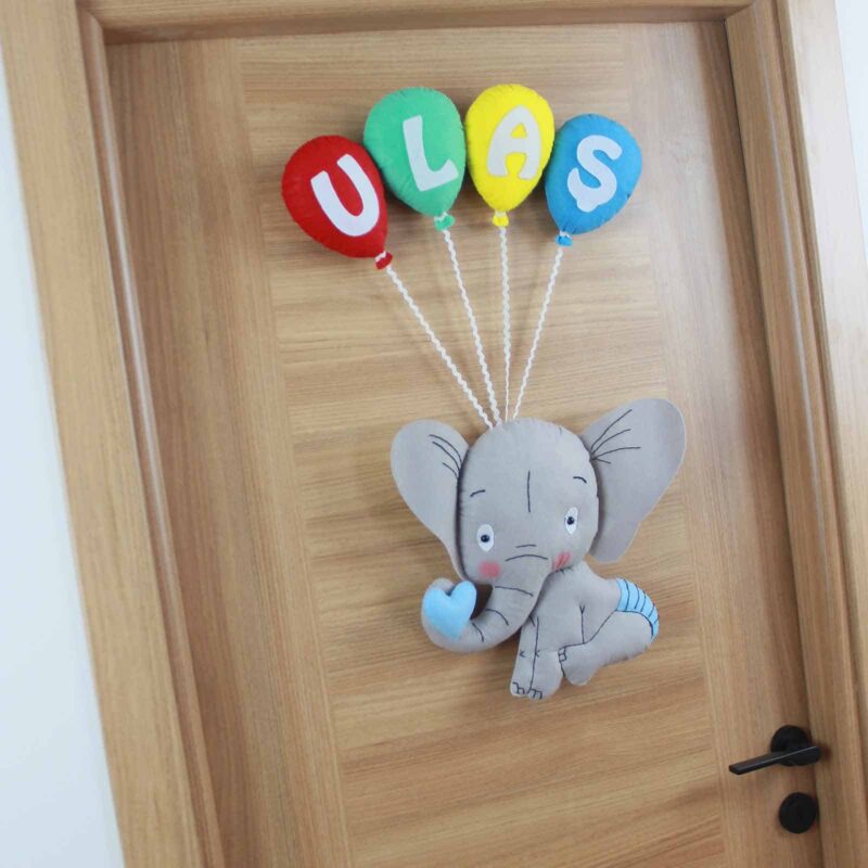 Ulaş isimli Filli Bebek Kapı Süsü