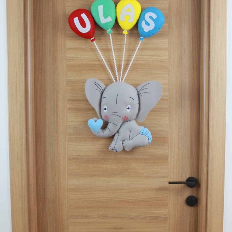 Ulaş isimli Filli Bebek Kapı Süsü