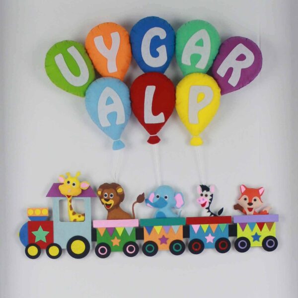 Uygar Alp isimli Tren Bebek Kapı Süsü