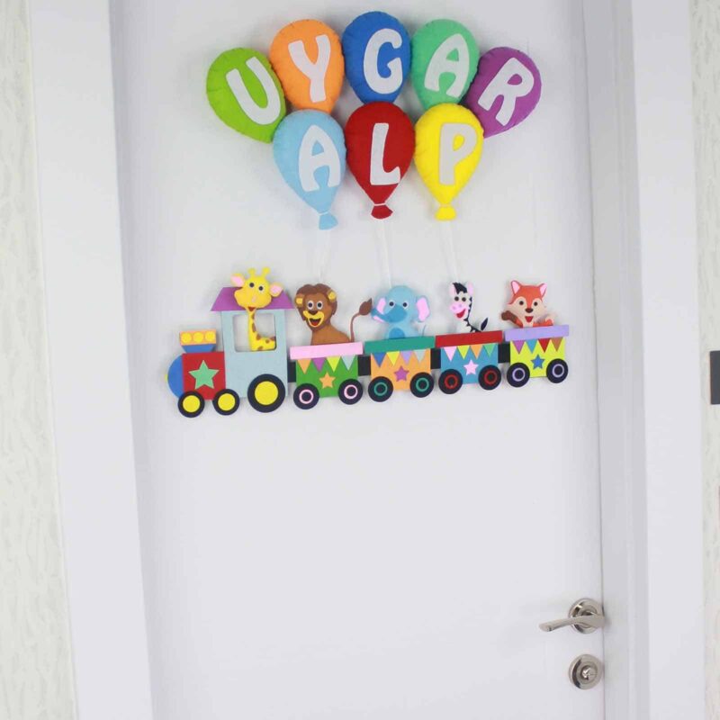 Uygar Alp isimli Tren Bebek Kapı Süsü
