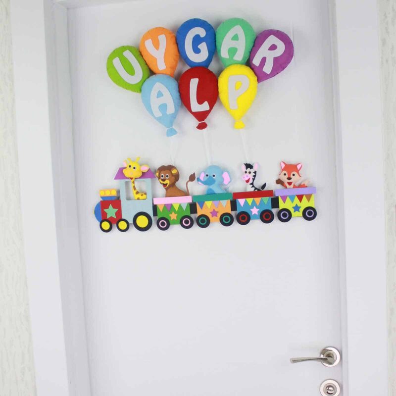 Uygar Alp isimli Tren Bebek Kapı Süsü