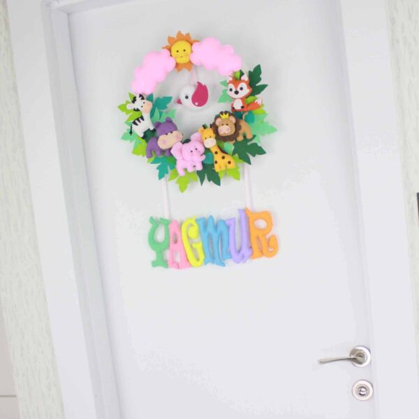 Yağmur isimli Safari Bebek Kapı Süsü