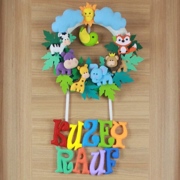 Kuzey Rauf isimli Safari Bebek Kapı Süsü